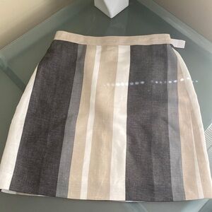 Linen Skirt Ann Taylor Skirt Linen Blend Skirt Size 4